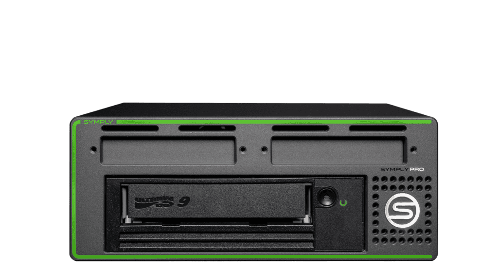 SymplyPRO DIT Thunderbolt LTO drive desktop half-height - front view