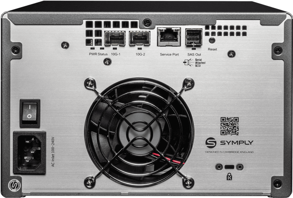 SymplyPRO Ethernet LTO drive desktop - rear view