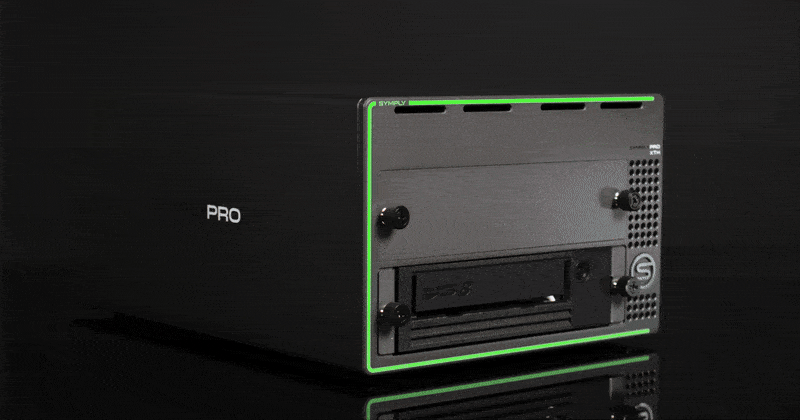 SymplyPRO LTO tape drive install - CABLELESS technology