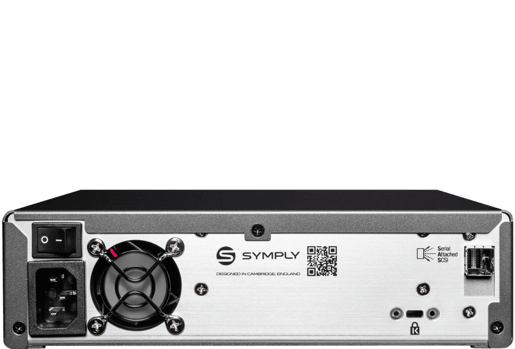 SymplyPRO SAS LTO drive desktop half-height - rear view