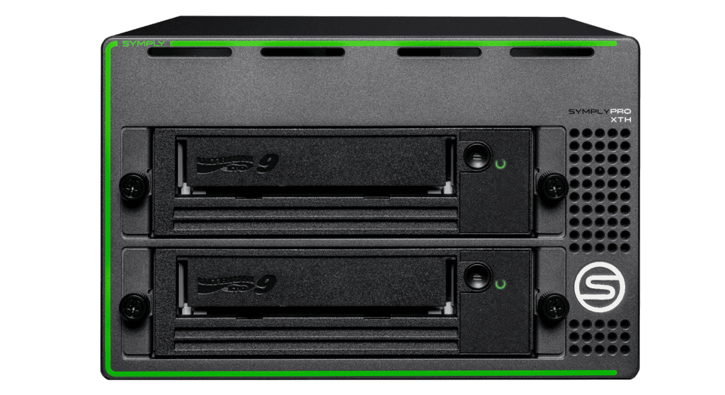 SymplyPRO Thunderbolt desktop LTO tape drive - front view
