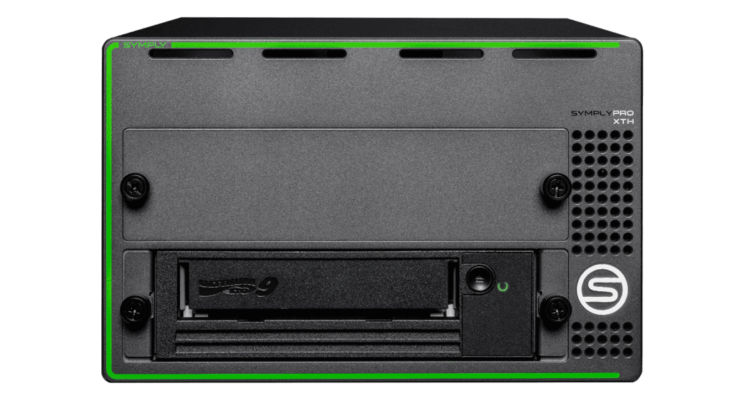 SymplyPRO Thunderbolt Desktop LTO tape drive - front view