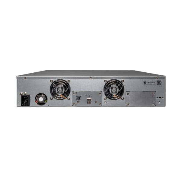 SymplyPRO 2U SAS rackmount LTO tape drive, rear view with SAS port