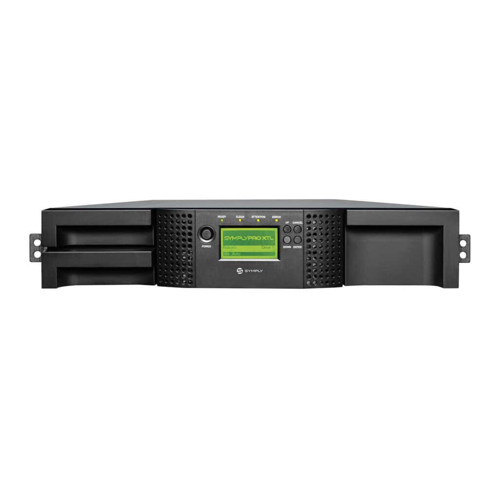 SymplyPRO XTL 24 2U LTO tape library, front view