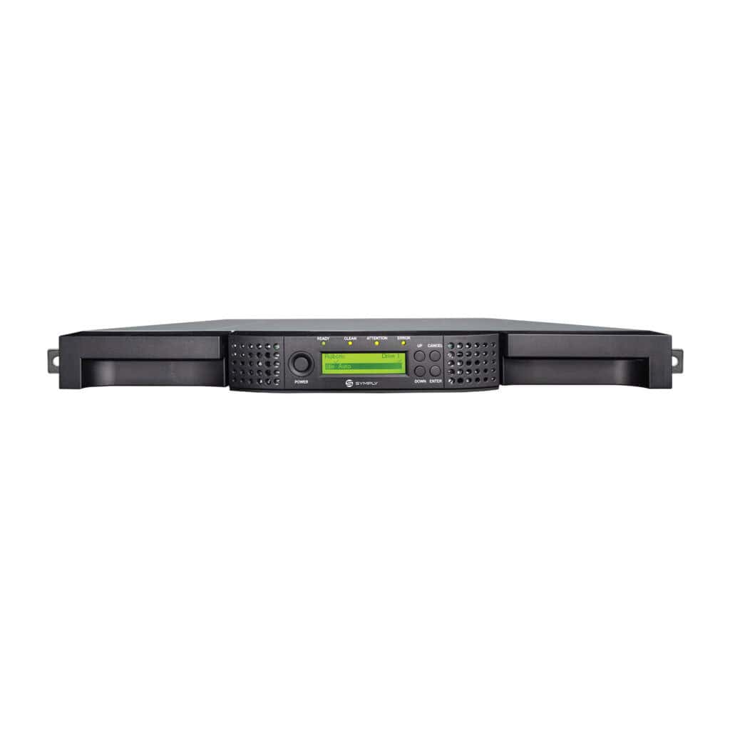 SymplyPRO XTL 8 1U LTO tape library, front view